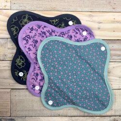 Anae - kologiske Genanvendelige Stofbind - Lilla 2 stk  (maxi)