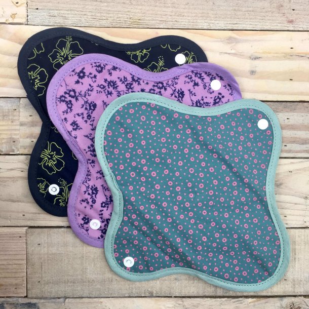 Anae - kologiske Genanvendelige Stofbind - Lilla 2 stk  (maxi)