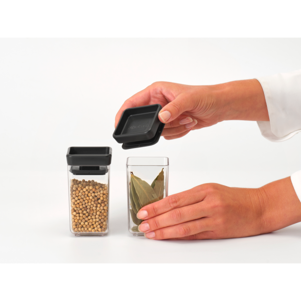 Brabantia St a 2 Tasty+ Stabelbare Dser 2x0,15 ltr. - Dark Gray Lg