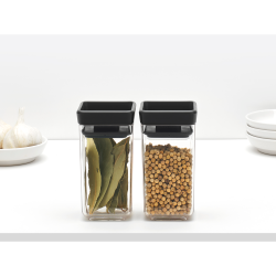 Brabantia St a 2 Tasty+ Stabelbare Dser 2x0,15 ltr. - Dark Gray Lg