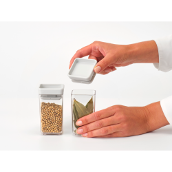 Brabantia St a 2 Tasty+ Stabelbare Firkantede Dser 2x0,15 ltr. - Light lid