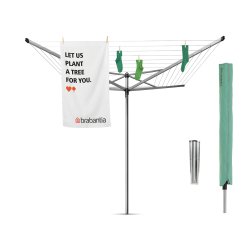 Brabantia T�rrestativ Topspinner 50 Mtr. med Metal Jordspyd og Cover