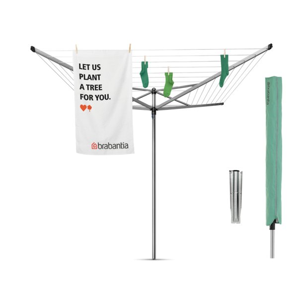 Brabantia T�rrestativ Topspinner 50 Mtr. med Metal Jordspyd og Cover