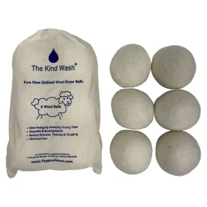 The Kind Wash - T�rrebolde i Uld - 6 Stk Large