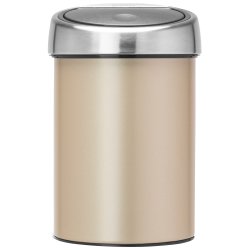 Brabantia Touch Bin Affaldsspand 3 Ltr Inkl. Vgbeslag - Champagne