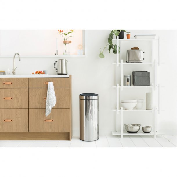 Brabantia Touch Bin 30 Liter Blank Stl