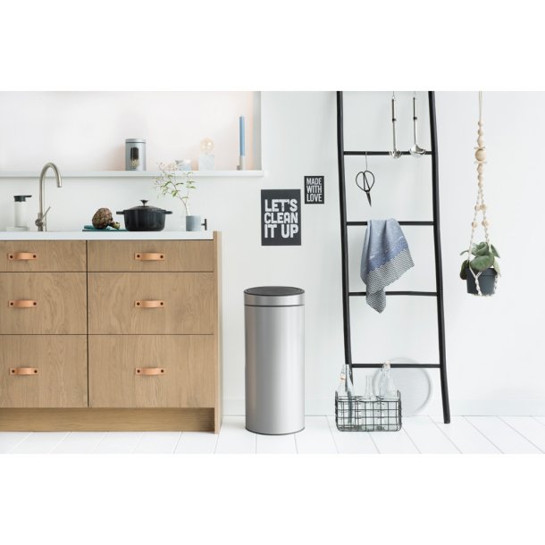 Brabantia Touch Bin 30 Liter Metallic Grey