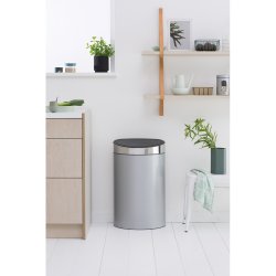 Brabantia Touch Bin 40 Liter Metallic Grey
