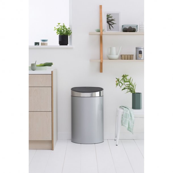 Brabantia Touch Bin 40 Liter Metallic Grey