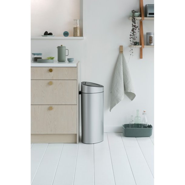 Brabantia Touch Bin 40 Liter Metallic Grey