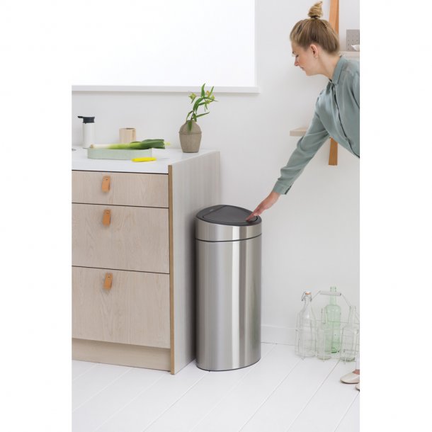 Brabantia Touch Bin Sorteringsaffaldsspand Recycle, 23/10L Mat Stl Fingerprint Proof