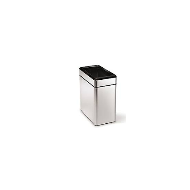 Simplehuman Profil ben Skraldespand 10L, Enkelt Rum, Brstet Rustfrit Stl