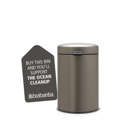 Brabantia Vggmonterad skopa NewIcon 3 l. Platinum