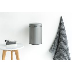 Brabantia Vggmonterad skopa NewIcon 3 l. Platinum