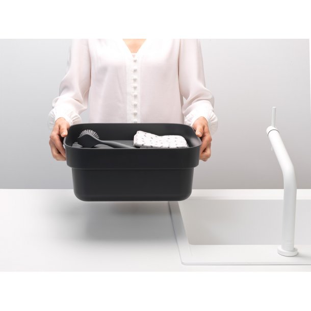 Brabantia Opvaskebalje Med Rist - Dark Grey