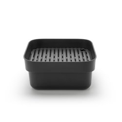 Brabantia Opvaskebalje Med Rist - Dark Grey