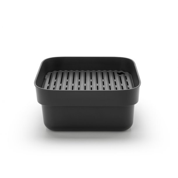 Brabantia Opvaskebalje Med Rist - Dark Grey