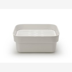 Brabantia Opvaskebalje Med Rist - Light Grey