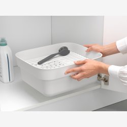 Brabantia Opvaskebalje Med Rist - Light Grey