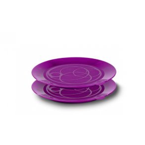 Zone Confetti Bordskner Med Vakuumeffekt 2 Stk. Lilla