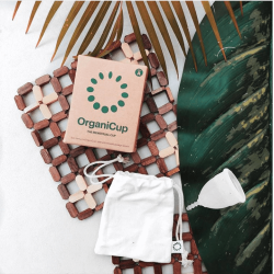 OrganiCup - Menstruationskop med Pose - Strrelse A (25 ml)