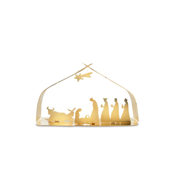ALESSI Bark Crib - Miniature julekrybbe - Guld