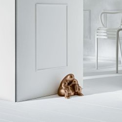 Alessi Dd Drstopper - Brown Metal by Philippe Starck