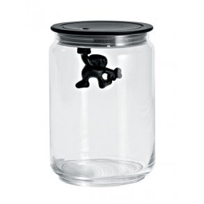 Alessi Gianni Opbevaringsglas 90 cl - Sort