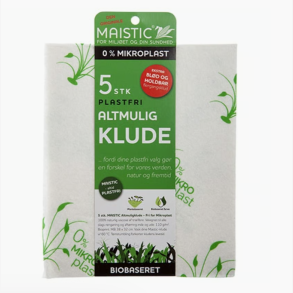 Maistic Altmuligklude uden mikroplast � milj�venlige med print (5 stk)