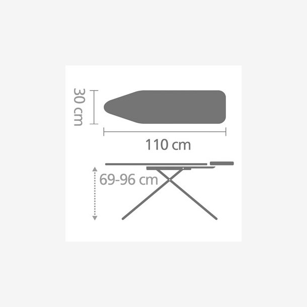 Brabantia Strygebr�t 124 X 38 M/B�jle Ice Water