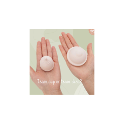 Bamboozy Menstruationsdisk Starters�t � 2 skiver (M+L) med Sterilisator og Opbevaringsetui
