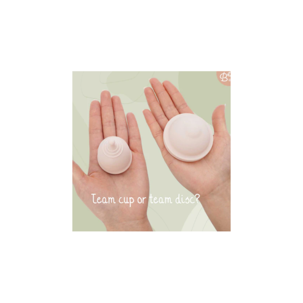 Bamboozy Menstruationsdisk Starters�t � 2 skiver (M+L) med Sterilisator og Opbevaringsetui