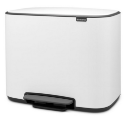 Brabantia Bo Pedalspand - Hvid - 36 ltr.