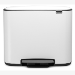 Brabantia Bo Pedalspand 3 x 11 Liter - Hvid