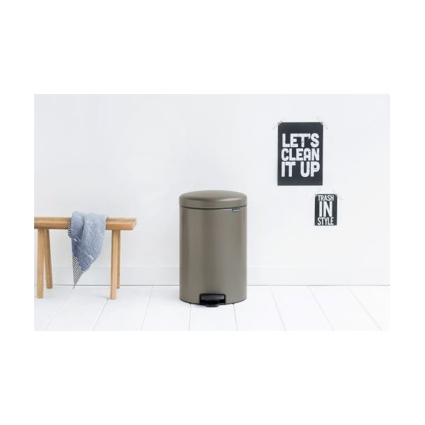 Brabantia Pedalspand newIcon 20 Liter Platinum