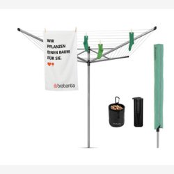 Brabantia T�rrestativ Lom Advance 60 Mtr. Med betonspyd, Cover samt T�jklemmepose