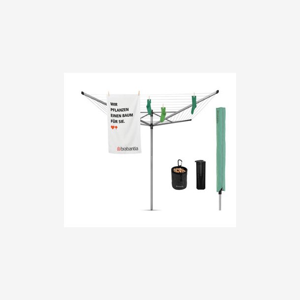 Brabantia T�rrestativ Lom Advance 60 Mtr. Med betonspyd, Cover samt T�jklemmepose