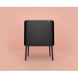 Brabantia BO Touch Bin Sorteringsaffaldsspand, 3 X 11 Liter, 3 inderspande - Matt Black