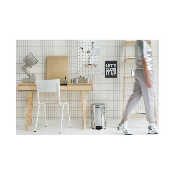 Brabantia Pedalspand newIcon 12 Liter Inderspand I Metal - Blank Stl - 113888