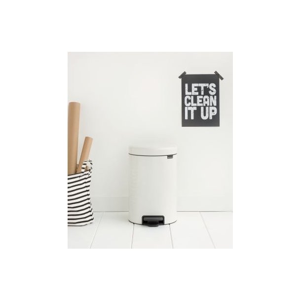 Brabantia Pedalspand newIcon 12 Liter Inderspand I Metal Hvid - 113864