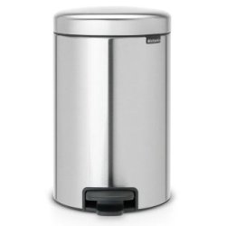 Brabantia Pedalspand newIcon 12 Liter Mat St�l Fingerprint Proof - 112041