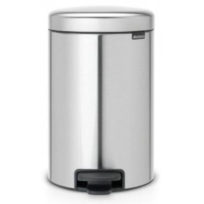 Brabantia Pedalspand newIcon 12 Liter Mat Stål Fingerprint Proof - 112041