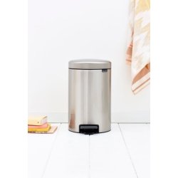Brabantia Pedalspand newIcon 12 Liter Mat St�l Fingerprint Proof - 112041