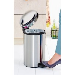 Brabantia Pedalspand newIcon 12 Liter Mat St�l Fingerprint Proof - 112041