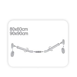 MSV Buet Brusestang Til Hjrne - Chrome