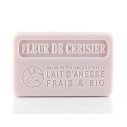 Savon Marseillaise - Fransk Sbebar  Hnd/Krop -  Cerisier / Kirsebrblomster Med selmlk(125 g)