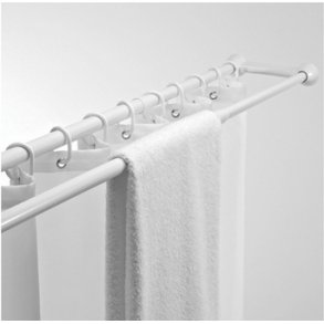 MSV Brusestang Med Hndkldestang 75-125 cm - Hvid