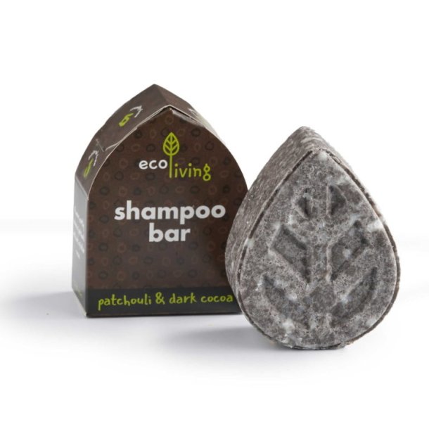 Ecoliving Shampoo Bar 85G - Patchouli og Mrk Kakao