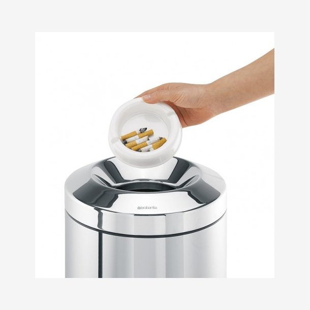 Brabantia Papirkurv Flameguard Blank St�l 7 Liter - Brandsikker - 378928