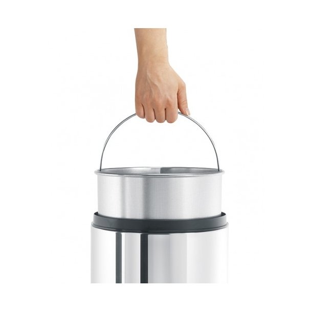 Brabantia Flameguard Papirkurv 30 Liter - Blank Stl